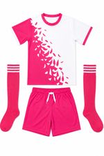 3-Piece Girls Football Kit For Ages 4-11 | Breathable Quick Dry PE Kit