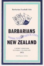 BARBARIANS v ALL BLACKS 1973 DVD & MEMORABILIA COLLECTION PROGRAMME DVD & OTHERS