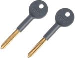 Yale Door Security Bolts Grey Pack of 2 Key Operated Door Locks Reinforcement