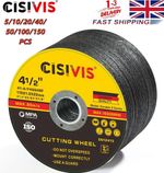 115mm 4.5" ULTRA THIN METAL CUTTING BLADE DISC 4 1/2" STEEL & STAINLESS 1mm NEW