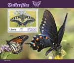 BUTTERFLIES Insects MNH Stamp Sheet #430 (2021 Liberia)