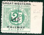 GB *GWR* PROOF/ESSAY OVERPRINT (1907) Railway Letter Stamp 2d (Wales) Y2WHITE86