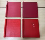 Usable stamp albums x 4. 3 are Stanley Gibbons. No stamps, with new leaves. BG68
