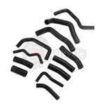 Silicone Radiator Coolant Hose Kit Black For Honda CBR1000RR 2004-2007 2005 2006