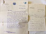 Sir West Ridgeway, North Borneo Chartered Company, Signed Letters 1915/16