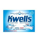 Kwells 300mcg Tablets - For Nausea Travel Sickness - 12 Tablets