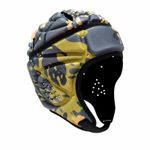 Head Protector with Adjustable Chin Strap Padded Scrum Cap for Goalkeepers