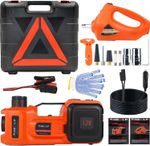 3T 5 Ton Electric Car Jack 12V Car Jack with Tire Inflator Pump & Impact Wrench