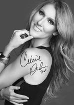 CELINE DION SIGNED AUTOGRAPHED 6X4 PHOTO