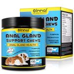 Oimmal Anal Gland Support for Dogs 150 Soft Chews Pumpkin Fibre Probiotic Enzyme