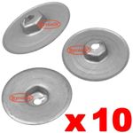 HEAT SHIELD INSULATION NUT FOR BMW AND MINI PANEL UNDERBODY BODY WASHER HEX X 10