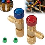 Refrigerant Safety Valve Coupler Air Conditioning R410A R22 Connector Adapters
