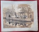 Antique Merryweather Cardiff Corp Fire Boat & Crew Photo c1912 ex Co records
