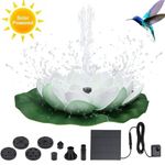 Solar Fountain Floating Pump Water Feature Garden Pool Bird Bath Pond Outdoor UK