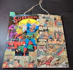 Vintage Superman 1977 DC Comics Handmade Decouple Age Wooden Plaque 