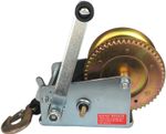 Manual Hand Winch 2500lbs Boat Trailer Caravan 10m 32ft Strap Length Marine Pull