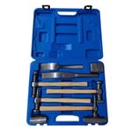 Gear4Garage Auto Body Panel Beating Tool Kit 9pc – Hammer Dolly Dent Repair Set