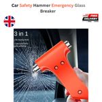 AA Emergency Car Window/Glass Hammer Seatbelt Cutter Rescue Tool -