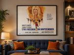 TWO WEEKS IN SEPTEMBER UK Quad Film Movie Cinema Poster 40 x 30” Brigitte Bardot