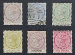 1883-1896 Tobago, QV Queen Victoria Early Lot of Stamps (MH + U)