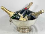 SUPERB LARGE SILVER PLATED CHAMPAGNE WINE COOLER MULTI BOTTLE ICE BUCKET d
