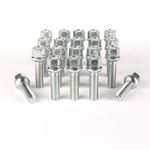 M12 x 1.5 Radius 12, 21mm-60mm Alloy Wheel Bolts, 17mm Hex For Older Mercedes