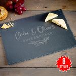 Personalised Slate Cheeseboard,  Placemat Cheese Platter Wedding Gift