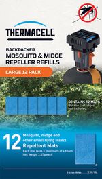 Thermacell Backpacker Mosquito and Midge Repeller REFILLS Large 12 Pack