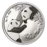 China 2023 100 Yuan 3 Gram Platinum Panda Proof Coin (Box and COA)