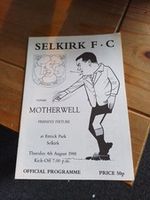 Selkirk v Motherwell 1988/89 Friendly (56)