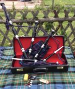 Great Highland Bagpipes Silver Amounts/Scottish Bagpipe with Tutor Book/chanter