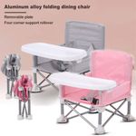 Baby Highchair Foldable Infant Feeding Toddler Table Chair Portable Travel Seat
