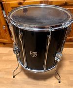 Vintage "New Sound Deluxe" Floor Tom 16" x 16" - Black - Floor Tom inc Legs