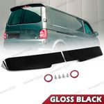FOR VW TRANSPORTER T5 T5.1 T6 T6.1 GLOSSY BLACK REAR TWIN BARN DOOR ROOF SPOILER