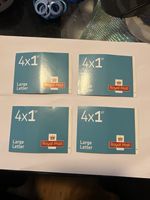 Royal Mail 4x 1st Large Letter Barcode Stamp Booklets, Blue, MNH Decimal