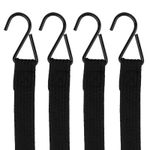 2m Bungee Cords with Clips 1-20 Pack Elastic Straps for Luggage Car Camping Bike