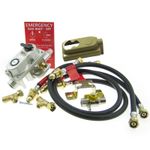 STATIC CARAVAN 4 BOTTLE AUTO CHANGE OVER LP LPG PROPANE GAS REGULATOR RF6030
