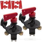 2x 4 Terminals FIA Type Battery Isolator Master Isolator Cut Out/Off Kill Switch