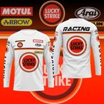 Lucky Strike Suzuki Racing Superbikes Wayne Rainey Retro Long Sleeved T Shirt