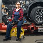 Rolling Seat Mechanic Stool Chair Adjustable Roller Creeper Seat Work Chair