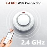 1X Tuya APP WIFI Smart Sensor with Battery Smoke Warming Detector 10 Year Life