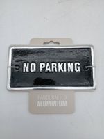 Handcrafted Aluminium No Parking Sign Magnet & Steel Durable Outdoor
