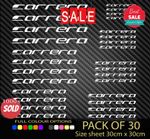 CARRERA  bikes Vinyl Decal Stickers Sheet Bike Frame  Cycle Bicycle 30 New