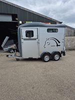 NEW Iron Grey Cheval Liberte Touring Country Horse Trailer with tack room.