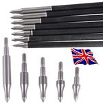 12X Archery 75-300Grain Field Points Steel Practice Arrow Tips Target Arrowhead