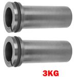 2Pcs Graphite Crucible 3KG Metal Smelting Tool For Gold Silver Melting Metal NEW