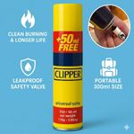 Clipper Butane Gas Lighter Refill Fuel Fluid Universal Valve 300ml
