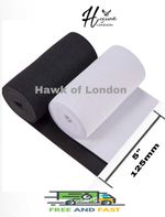 125MM TOP QUALITY BLACK/WHITE FLAT WOVEN ELASTIC BANDS SEWING VARIOUS LENGTHS