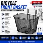 Detachable Metal Bike Basket Lift-Off Front Bicycle Basket Quick Release UK