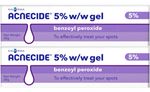 Acnecide 5% Gel Benzoyl Peroxide - Acne Treatment & Spots - 30g x 2 PACK
